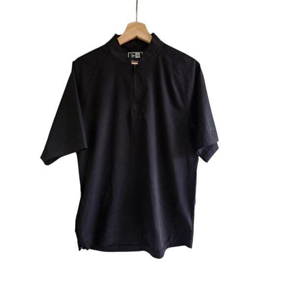 New Era Other - New Era Mens Black Short Sleeve Quarter-Zip Shirt Lightweight, Small, Baseball